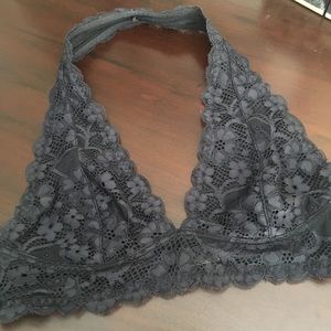 Black Free People halter bralet